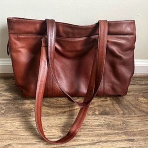 Handmade Leather Tote bag from Greenbriar Resort